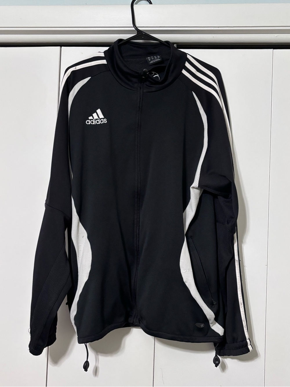 adidas Black and White Performance Track Jacket